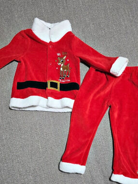 Rudolph Santa My First Christmas set Baby 12M